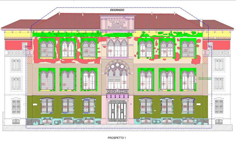 SERVALLI ARCHITETTURA - PROGETTO FACCIATE CASA DI RIPOSO GIUSEPPE VERDI